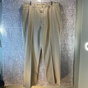 Red Kap Men Khaki Plain Front Cotton Work Pants 46 (46x32.5).